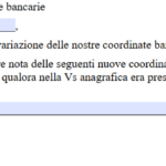 Comunicazione Cambio IBAN