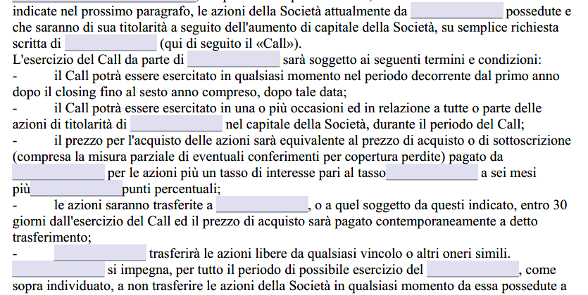 Contratto di Opzione Call