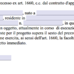 Recesso appaltatore contratto di appalto lavori edili privati