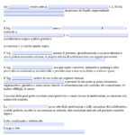 Modello Prestazione a Titolo Gratuito Word e PDF