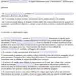 Contratto di Esclusiva Commerciale