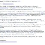 Fac Simile Conferma d'Ordine