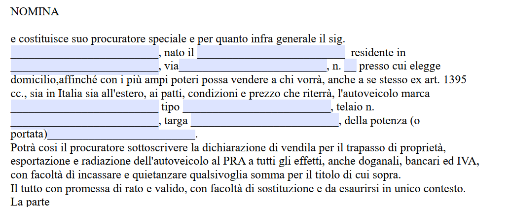 Procura a Vendere Auto