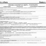 Modulo Bonifico Postale PDF