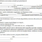 Lettera di Richiesta Convenzione Hotel