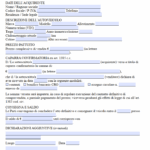 Caparra per Acquisto Auto